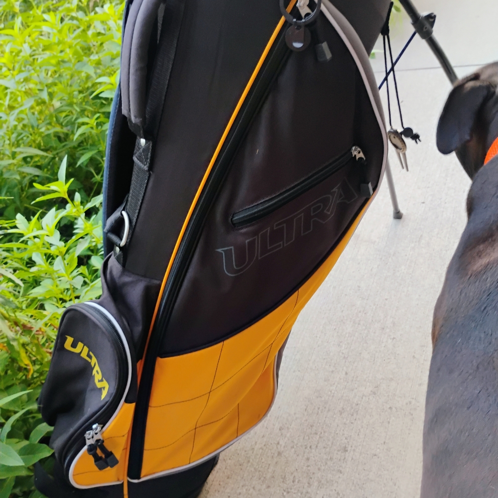 Black and Yellow Golf Bag